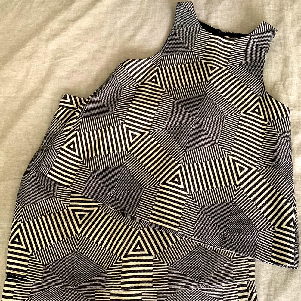 Athropologie top and skirt set